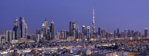 Dubai skyline and Burj Khalifa