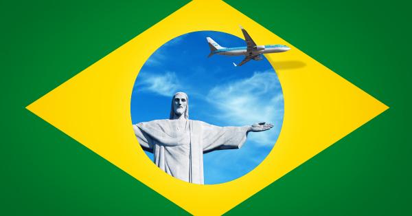 Grafika z flaga Brazylii