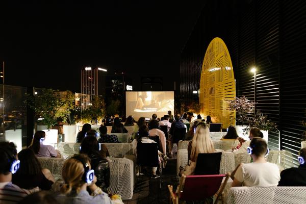 NYX Ether rooftop bar silent cinema