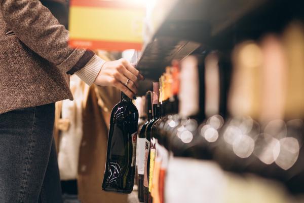 woman shopping grocery store